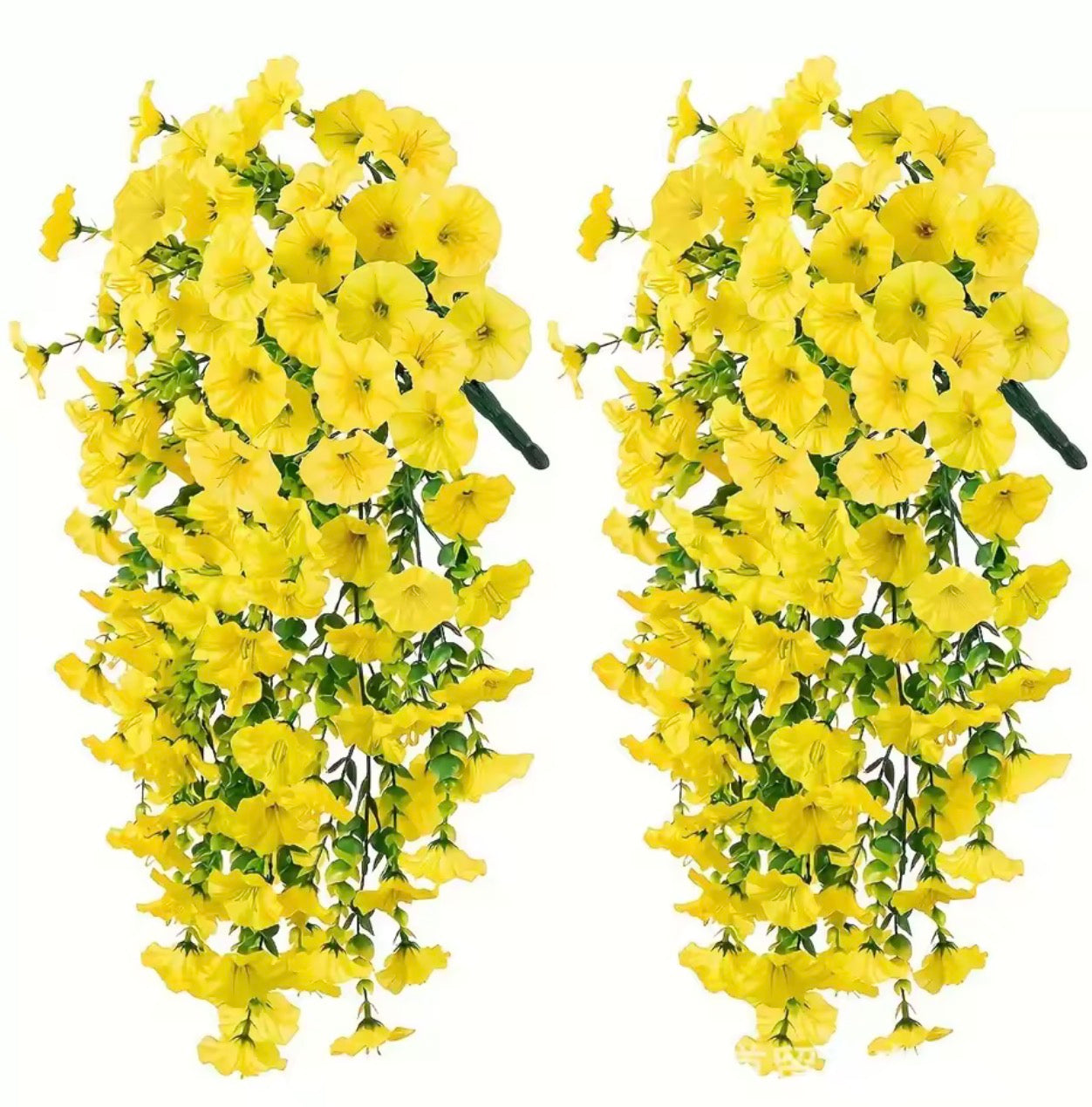 2pcs Artificial Morning Glory & Eucalyptus Hanging Decor Perfect for Home Garden Weddings Versatile Outdoor Plants Garden Party