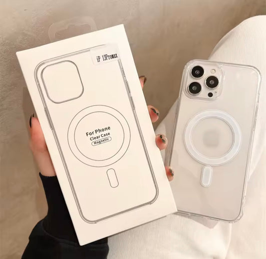 Original Clear Magsafe Magnetic Wireless Charging Animation Case For iPhone