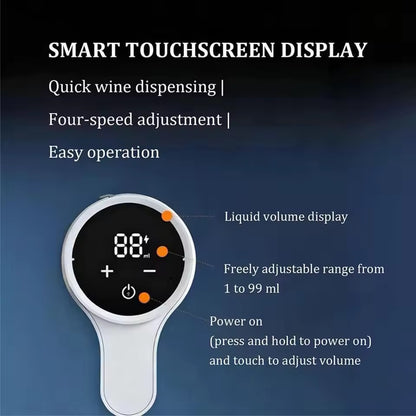 Adjustable Intelligent Induction Wine Extractor USB Charging Wine Dispenser Infinite Adjustment Touch Automatic Wine